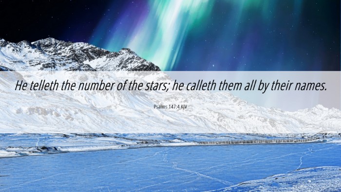 Picture 06 - Psalms 147:4 KJV Desktop Wallpaper - He telleth the number of the stars; he calleth - Desktop Bible Verse Wallpaper