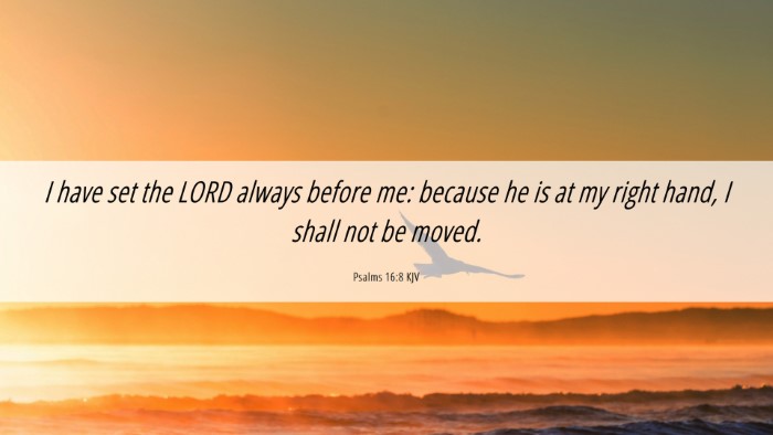 Picture 06 - Psalms 16:8 KJV Desktop Wallpaper - I have set the LORD always before me: because he - Desktop Bible Verse Wallpaper
