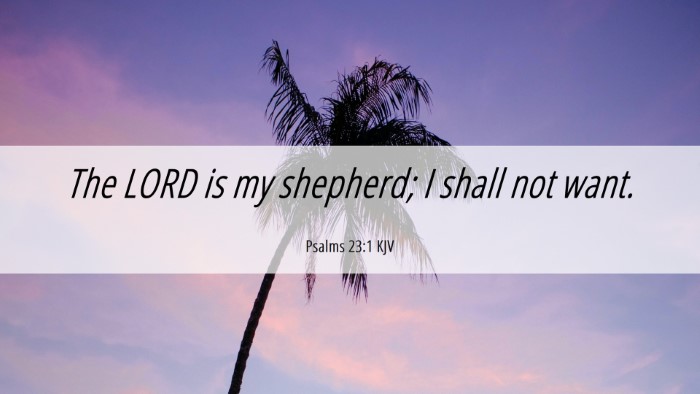 Picture 06 - Psalms 23:1 KJV Desktop Wallpaper - The LORD is my shepherd; I shall not - Desktop Bible Verse Wallpaper
