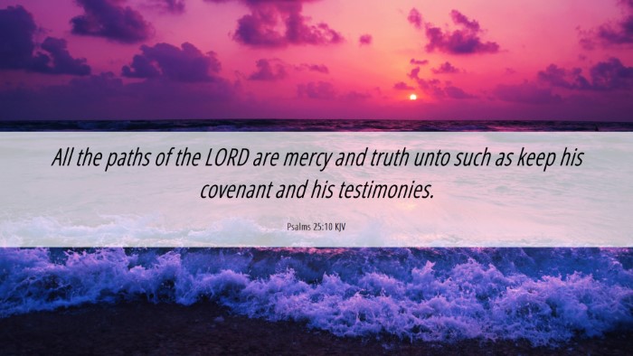 Picture 06 - Psalms 25:10 KJV Desktop Wallpaper - All the paths of the LORD are mercy and truth - Desktop Bible Verse Wallpaper