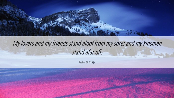 Picture 06 - Psalms 38:11 KJV Desktop Wallpaper - My lovers and my friends stand aloof from my - Desktop Bible Verse Wallpaper