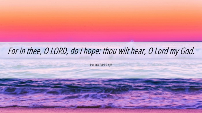Picture 06 - Psalms 38:15 KJV Desktop Wallpaper - For in thee, O LORD, do I hope: thou wilt hear, O - Desktop Bible Verse Wallpaper