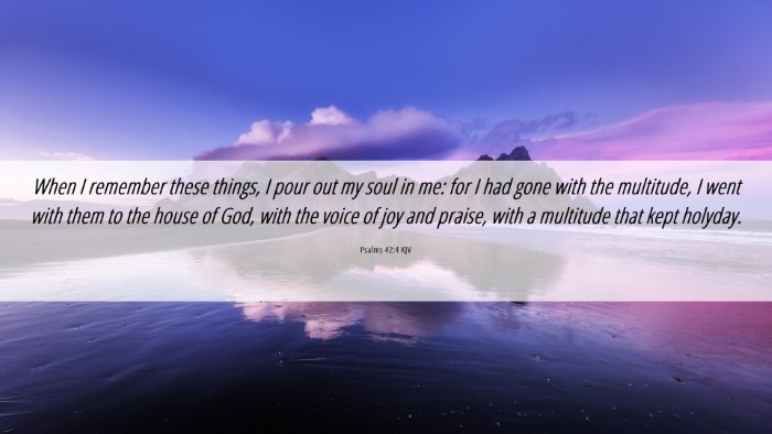 Picture 06 - Psalms 42:4 KJV Desktop Wallpaper - When I remember these things, I pour out my soul - Desktop Bible Verse Wallpaper
