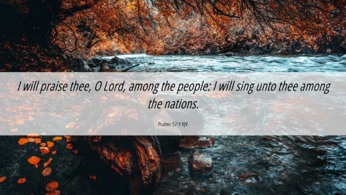 Picture 06 - Psalms 57:9 KJV Desktop Wallpaper - I will praise thee, O Lord, among the people: I - Desktop Bible Verse Wallpaper