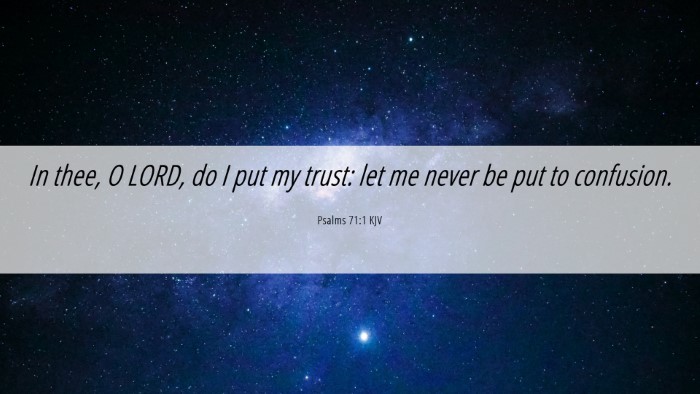 Picture 06 - Psalms 71:1 KJV Desktop Wallpaper - In thee, O LORD, do I put my trust: let me never - Desktop Bible Verse Wallpaper
