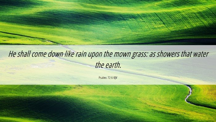 Picture 06 - Psalms 72:6 KJV Desktop Wallpaper - He shall come down like rain upon the mown grass: - Desktop Bible Verse Wallpaper