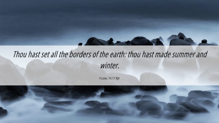 Picture 06 - Psalms 74:17 KJV Desktop Wallpaper - Thou hast set all the borders of the earth: thou - Desktop Bible Verse Wallpaper