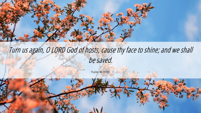Picture 06 - Psalms 80:19 KJV Desktop Wallpaper - Turn us again, O LORD God of hosts, cause thy - Desktop Bible Verse Wallpaper