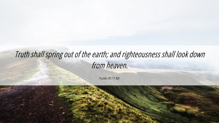 Picture 06 - Psalms 85:11 KJV Desktop Wallpaper - Truth shall spring out of the earth; and - Desktop Bible Verse Wallpaper