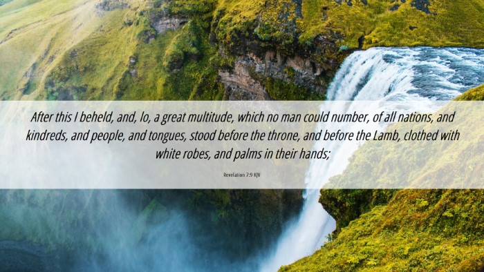 Picture 06 - Revelation 7:9 KJV Desktop Wallpaper - After this I beheld, and, lo, a great multitude, - Desktop Bible Verse Wallpaper