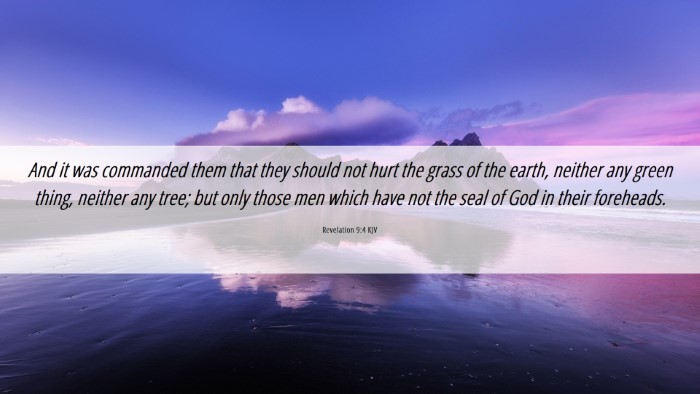 Picture 06 - Revelation 9:4 KJV Desktop Wallpaper - And it was commanded them that they should not - Desktop Bible Verse Wallpaper