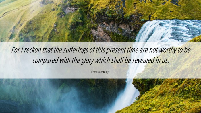 Picture 06 - Romans 8:18 KJV Desktop Wallpaper - For I reckon that the sufferings of this present - Desktop Bible Verse Wallpaper