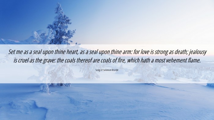 Picture 06 - Song of Solomon 8:6 KJV Desktop Wallpaper - Set me as a seal upon thine heart, as a seal upon - Desktop Bible Verse Wallpaper