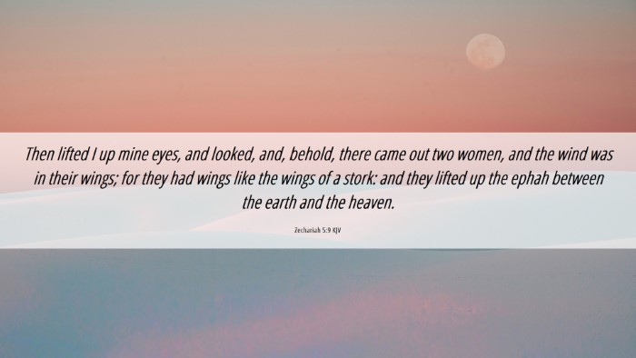 Picture 06 - Zechariah 5:9 KJV Desktop Wallpaper - Then lifted I up mine eyes, and looked, and, - Desktop Bible Verse Wallpaper