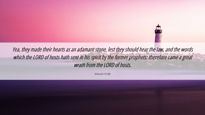 Picture 06 - Zechariah 7:12 KJV Desktop Wallpaper - Yea, they made their hearts as an adamant stone, - Desktop Bible Verse Wallpaper