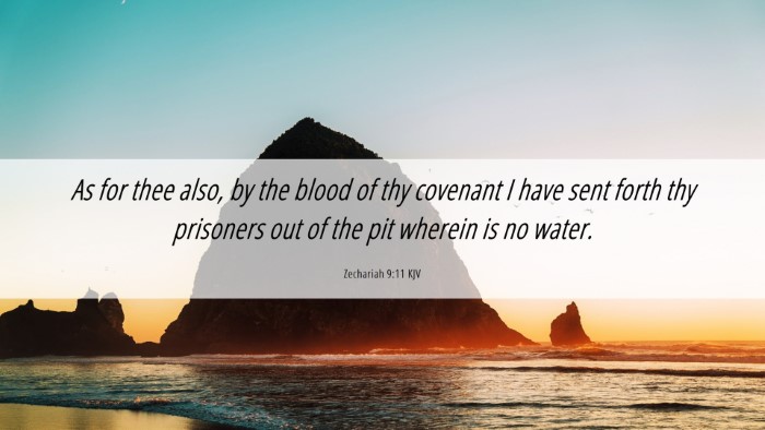 Picture 06 - Zechariah 9:11 KJV Desktop Wallpaper - As for thee also, by the blood of thy covenant I - Desktop Bible Verse Wallpaper