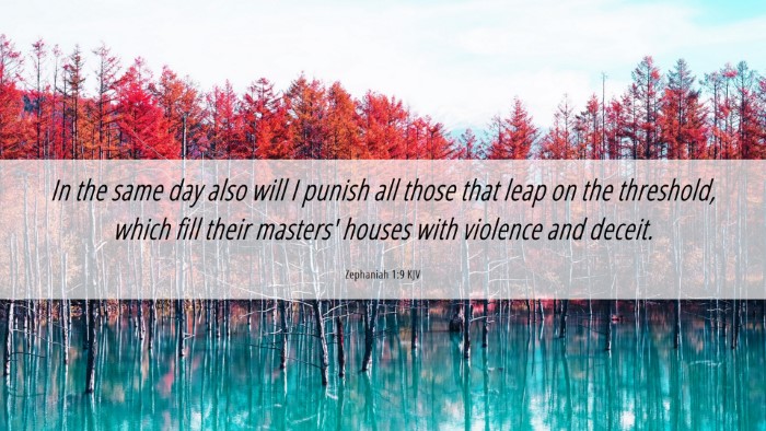 Picture 06 - Zephaniah 1:9 KJV Desktop Wallpaper - In the same day also will I punish all those that - Desktop Bible Verse Wallpaper