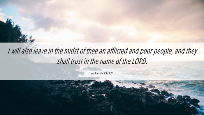 Picture 06 - Zephaniah 3:12 KJV Desktop Wallpaper - I will also leave in the midst of thee an - Desktop Bible Verse Wallpaper