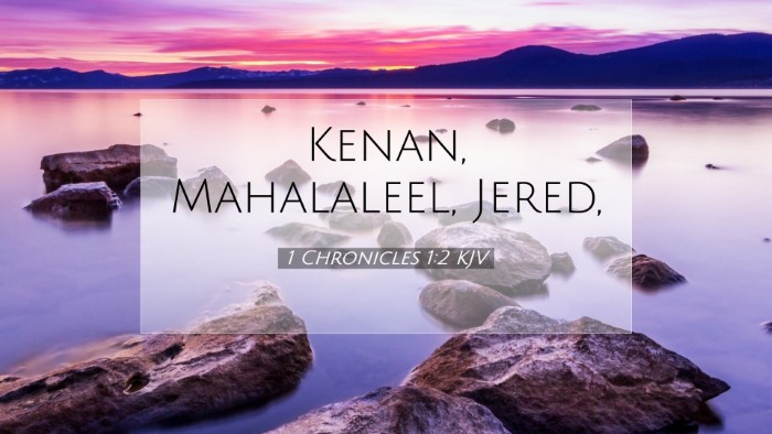 Picture 07 - 1 Chronicles 1:2 KJV Desktop Wallpaper - Kenan, Mahalaleel, - Desktop Bible Verse Wallpaper