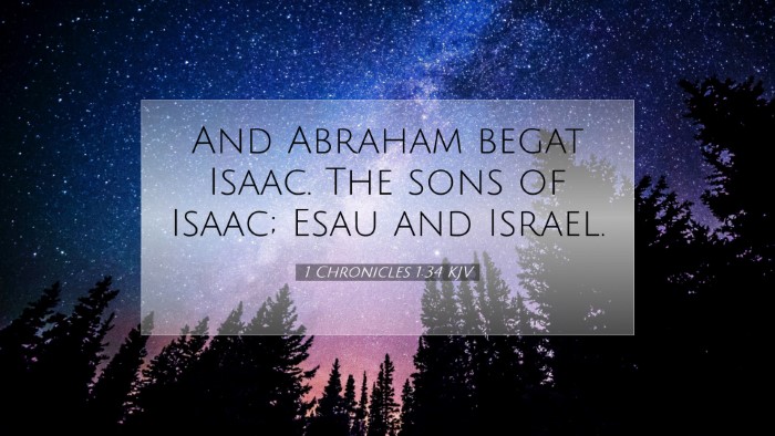 Picture 07 - 1 Chronicles 1:34 KJV Desktop Wallpaper - And Abraham begat Isaac. The sons of Isaac; Esau - Desktop Bible Verse Wallpaper