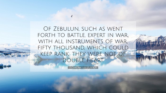 Picture 07 - 1 Chronicles 12:33 KJV Desktop Wallpaper - Of Zebulun, such as went forth to battle, expert - Desktop Bible Verse Wallpaper