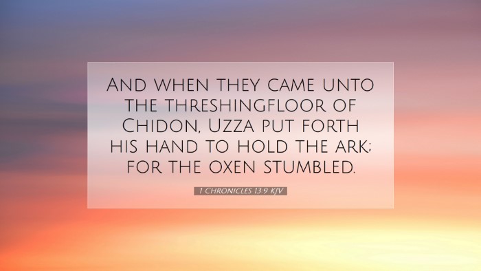 Picture 07 - 1 Chronicles 13:9 KJV Desktop Wallpaper - And when they came unto the threshingfloor of - Desktop Bible Verse Wallpaper