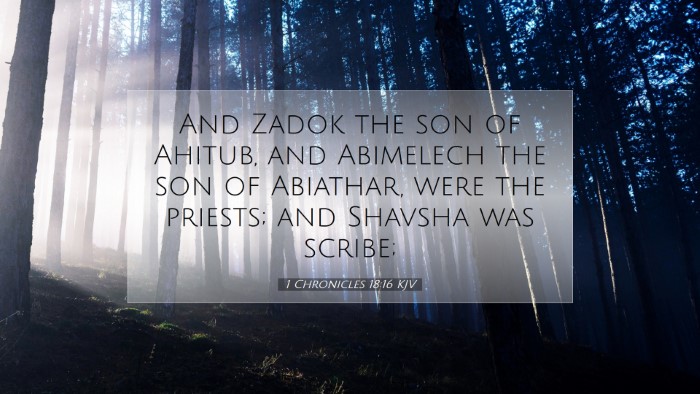Picture 07 - 1 Chronicles 18:16 KJV Desktop Wallpaper - And Zadok the son of Ahitub, and Abimelech the - Desktop Bible Verse Wallpaper
