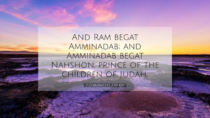Picture 07 - 1 Chronicles 2:10 KJV Desktop Wallpaper - And Ram begat Amminadab; and Amminadab begat - Desktop Bible Verse Wallpaper