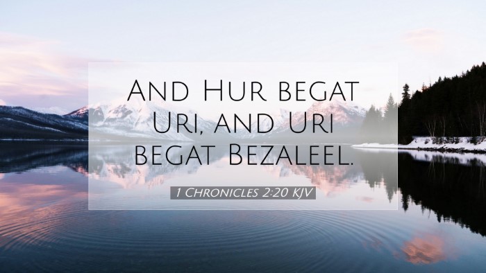 Picture 07 - 1 Chronicles 2:20 KJV Desktop Wallpaper - And Hur begat Uri, and Uri begat - Desktop Bible Verse Wallpaper