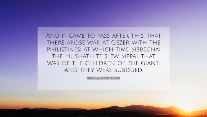 Picture 07 - 1 Chronicles 20:4 KJV Desktop Wallpaper - And it came to pass after this, that there arose - Desktop Bible Verse Wallpaper