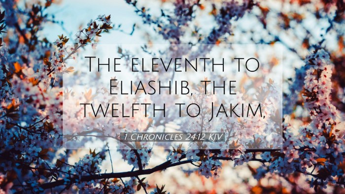 Picture 07 - 1 Chronicles 24:12 KJV Desktop Wallpaper - The eleventh to Eliashib, the twelfth to - Desktop Bible Verse Wallpaper