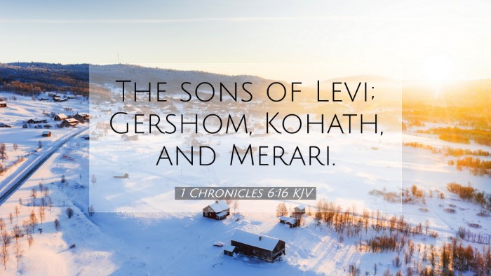 Picture 07 - 1 Chronicles 6:16 KJV Desktop Wallpaper - The sons of Levi; Gershom, Kohath, and - Desktop Bible Verse Wallpaper