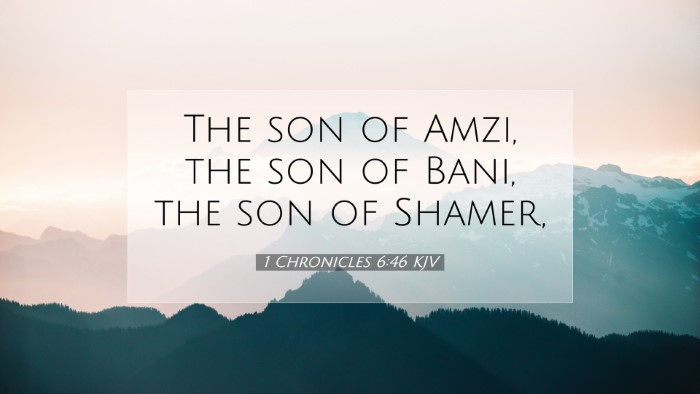 Picture 07 - 1 Chronicles 6:46 KJV Desktop Wallpaper - The son of Amzi, the son of Bani, the son of - Desktop Bible Verse Wallpaper