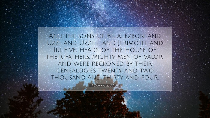 Picture 07 - 1 Chronicles 7:7 KJV Desktop Wallpaper - And the sons of Bela; Ezbon, and Uzzi, and - Desktop Bible Verse Wallpaper