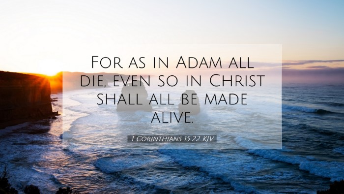 Picture 07 - 1 Corinthians 15:22 KJV Desktop Wallpaper - For as in Adam all die, even so in Christ shall - Desktop Bible Verse Wallpaper