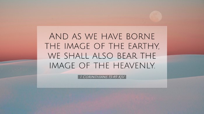 Picture 07 - 1 Corinthians 15:49 KJV Desktop Wallpaper - And as we have borne the image of the earthy, we - Desktop Bible Verse Wallpaper