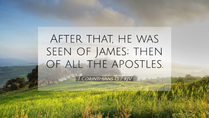 Picture 07 - 1 Corinthians 15:7 KJV Desktop Wallpaper - After that, he was seen of James; then of all the - Desktop Bible Verse Wallpaper