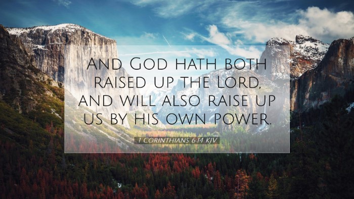 Picture 07 - 1 Corinthians 6:14 KJV Desktop Wallpaper - And God hath both raised up the Lord, and will - Desktop Bible Verse Wallpaper