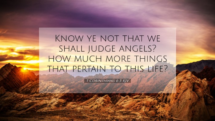 Picture 07 - 1 Corinthians 6:3 KJV Desktop Wallpaper - Know ye not that we shall judge angels? how much - Desktop Bible Verse Wallpaper