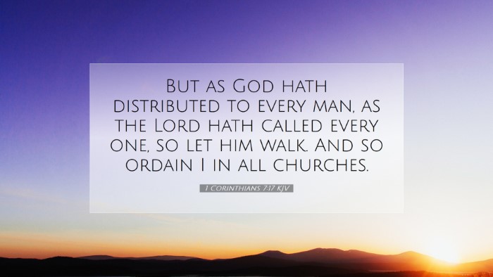 Picture 07 - 1 Corinthians 7:17 KJV Desktop Wallpaper - But as God hath distributed to every man, as the - Desktop Bible Verse Wallpaper