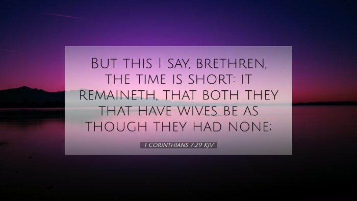 Picture 07 - 1 Corinthians 7:29 KJV Desktop Wallpaper - But this I say, brethren, the time is short: it - Desktop Bible Verse Wallpaper