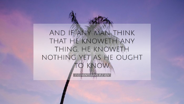 Picture 07 - 1 Corinthians 8:2 KJV Desktop Wallpaper - And if any man think that he knoweth any thing, - Desktop Bible Verse Wallpaper