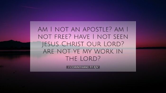 Picture 07 - 1 Corinthians 9:1 KJV Desktop Wallpaper - Am I not an apostle? am I not free? have I not - Desktop Bible Verse Wallpaper