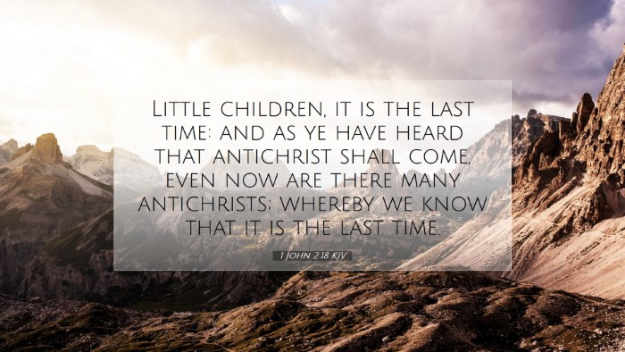 Picture 07 - 1 John 2:18 KJV Desktop Wallpaper - Little children, it is the last time: and as ye - Desktop Bible Verse Wallpaper