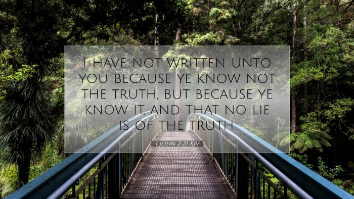 Picture 07 - 1 John 2:21 KJV Desktop Wallpaper - I have not written unto you because ye know not - Desktop Bible Verse Wallpaper
