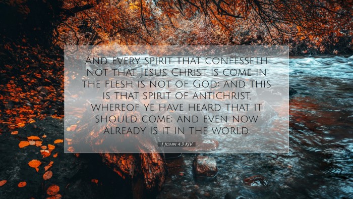 Picture 07 - 1 John 4:3 KJV Desktop Wallpaper - And every spirit that confesseth not that Jesus - Desktop Bible Verse Wallpaper