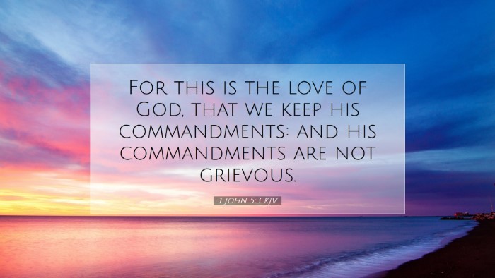 Picture 07 - 1 John 5:3 KJV Desktop Wallpaper - For this is the love of God, that we keep his - Desktop Bible Verse Wallpaper