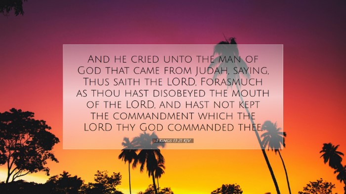 Picture 07 - 1 Kings 13:21 KJV Desktop Wallpaper - And he cried unto the man of God that came from - Desktop Bible Verse Wallpaper