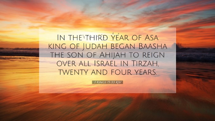 Picture 07 - 1 Kings 15:33 KJV Desktop Wallpaper - In the third year of Asa king of Judah began - Desktop Bible Verse Wallpaper