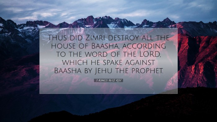Picture 07 - 1 Kings 16:12 KJV Desktop Wallpaper - Thus did Zimri destroy all the house of Baasha, - Desktop Bible Verse Wallpaper